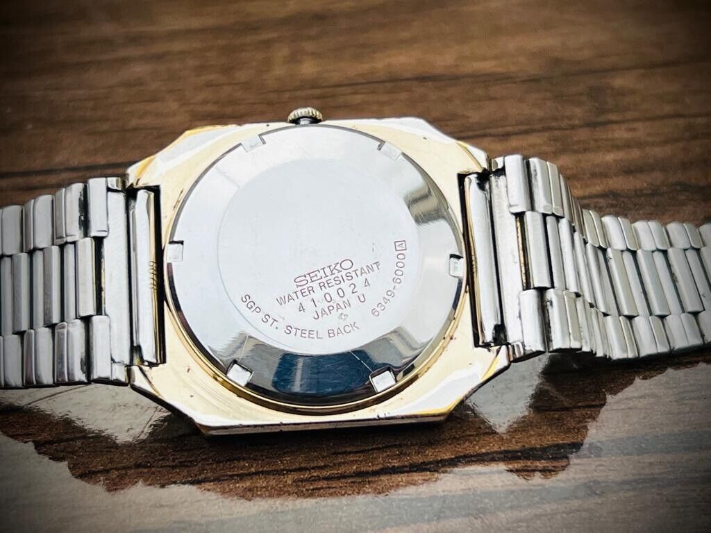 Vintage Seiko 5 Blue Diamond Dial 23 Jewels Automatic 36mm Gents Watch 6349-6000 - Grab A Watch Co