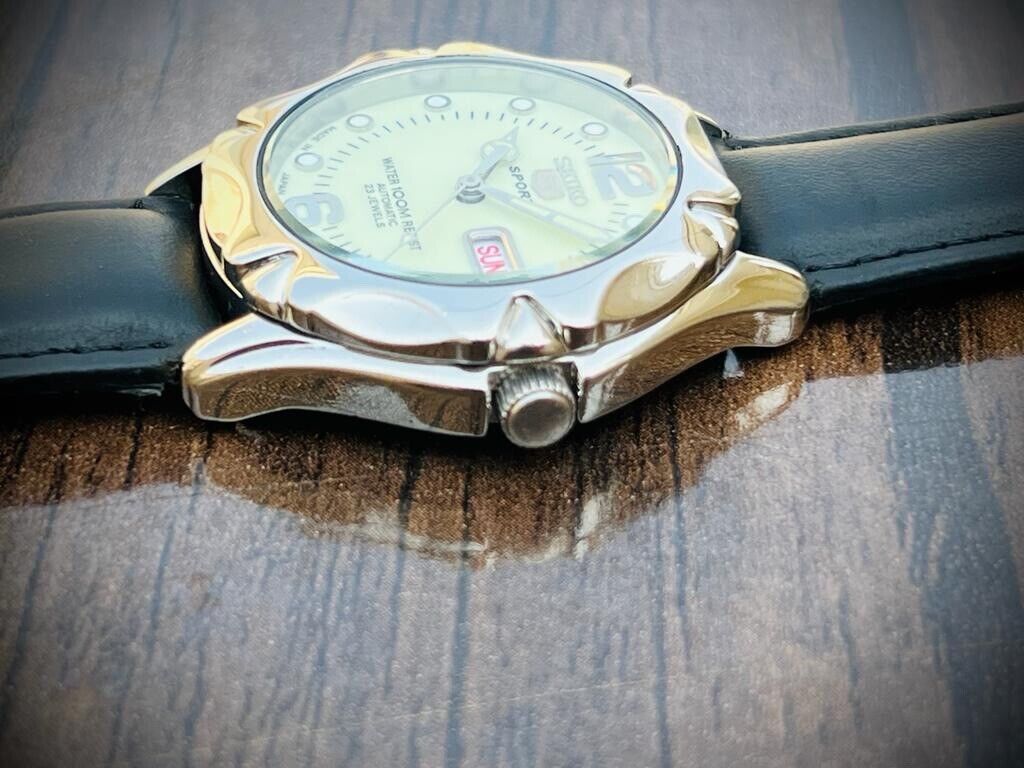 Vintage Seiko 5 Sports 100m Radium Dial 7S36-0240 Gents Watch, Japan made 38mm - Grab A Watch Co