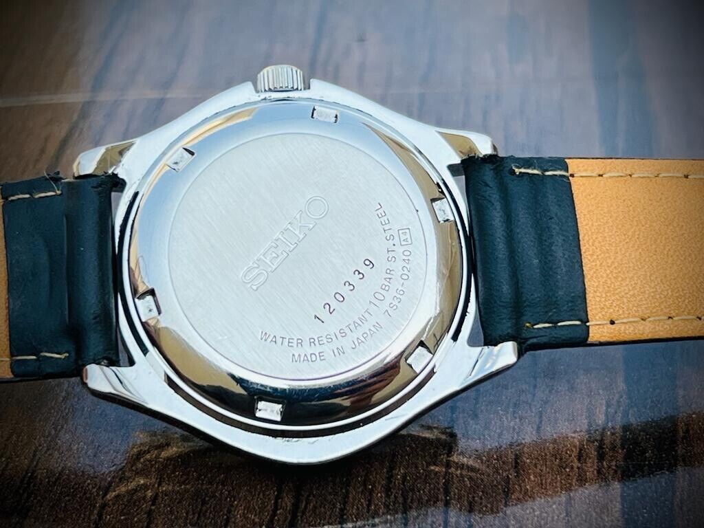 Vintage Seiko 5 Sports 100m Radium Dial 7S36-0240 Gents Watch, Japan made 38mm - Grab A Watch Co