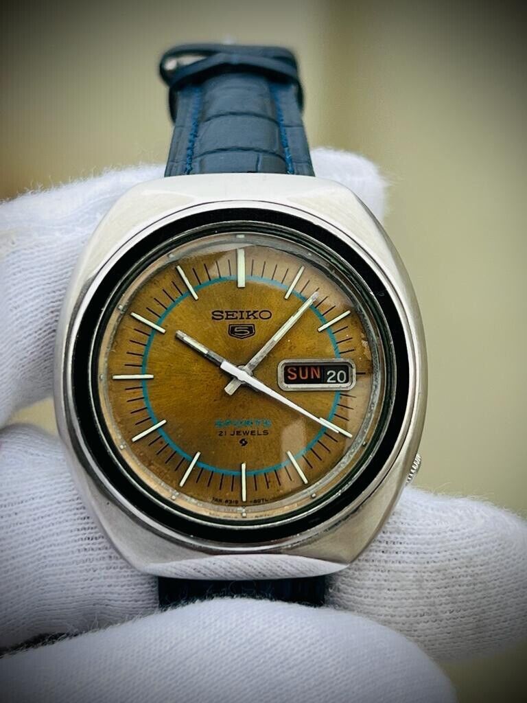 Vintage Seiko 5 Sports 21 Jewels Gents Watch 40mm Made In Japan - Grab A Watch Co