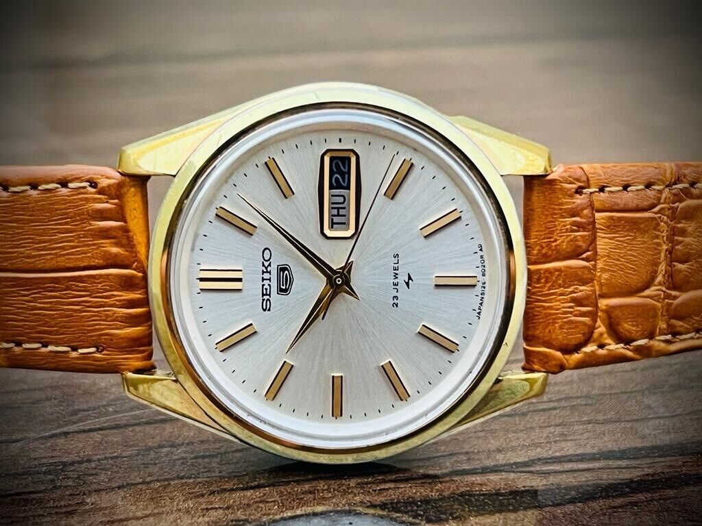 Vintage Seiko Automatic 21 Jewels Gents Watch 37mm Japan 5126-8020, Perfect - Grab A Watch Co