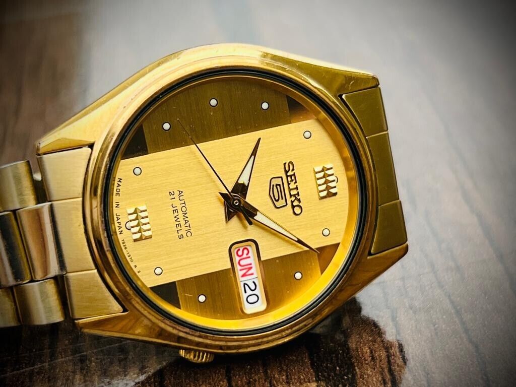 Vintage Seiko Automatic All Gold 7s26-6000 Men’s Watch 35mm, Japan Made - Grab A Watch Co