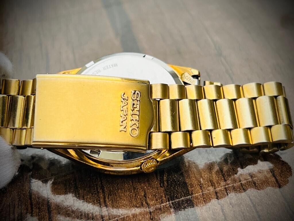 Vintage Seiko Automatic All Gold 7s26-6000 Men’s Watch 35mm, Japan Made - Grab A Watch Co