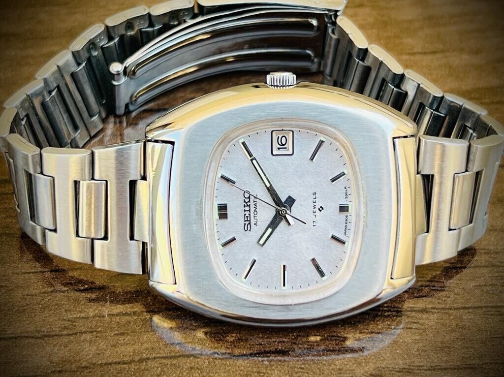 Vintage Seiko Automatic Silver Dial, 6308-5000 Men’s Watch 39mm, Rare - Grab A Watch Co