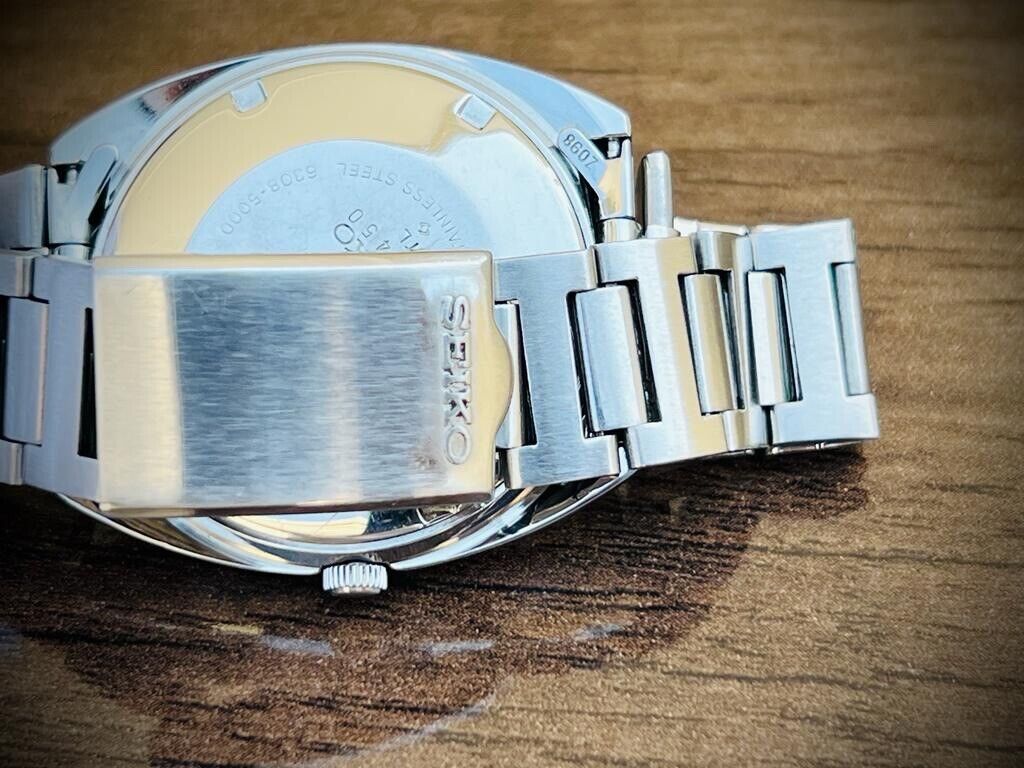 Vintage Seiko Automatic Silver Dial, 6308-5000 Men’s Watch 39mm, Rare - Grab A Watch Co