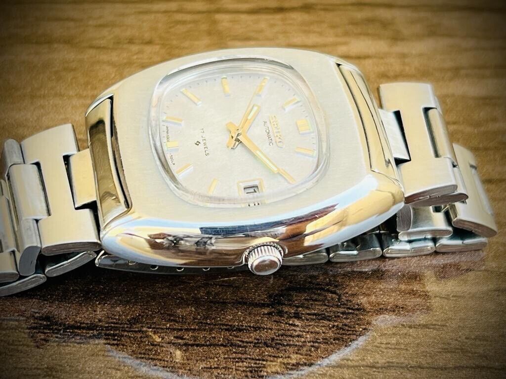 Vintage Seiko Automatic Silver Dial, 6308-5000 Men’s Watch 39mm, Rare - Grab A Watch Co