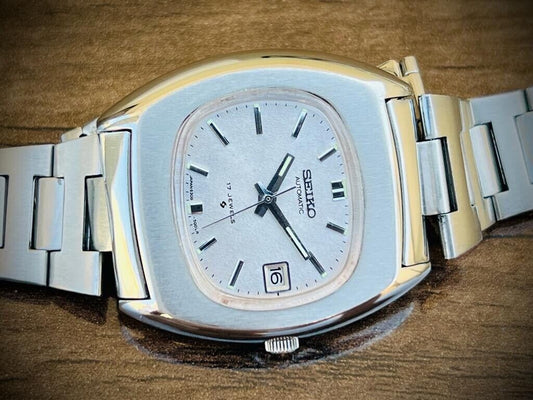 Vintage Seiko Automatic Silver Dial, 6308-5000 Men’s Watch 39mm, Rare - Grab A Watch Co