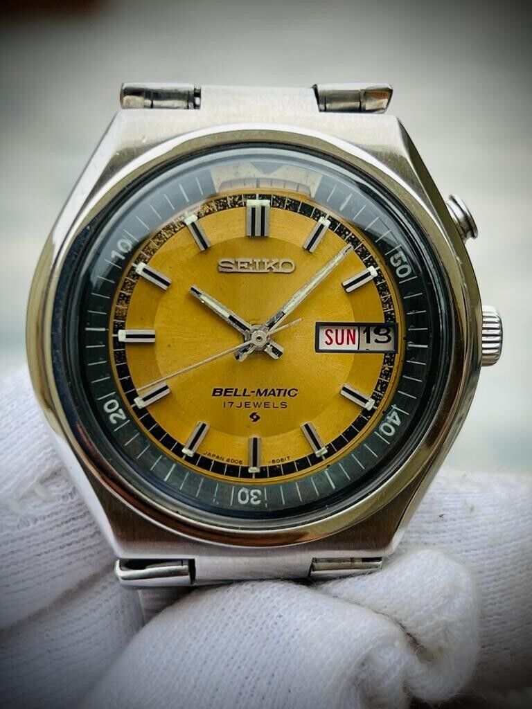 Vintage Seiko Bell-Matic 39mm 4006-6040 Gents Watch, Japan made - Grab A Watch Co