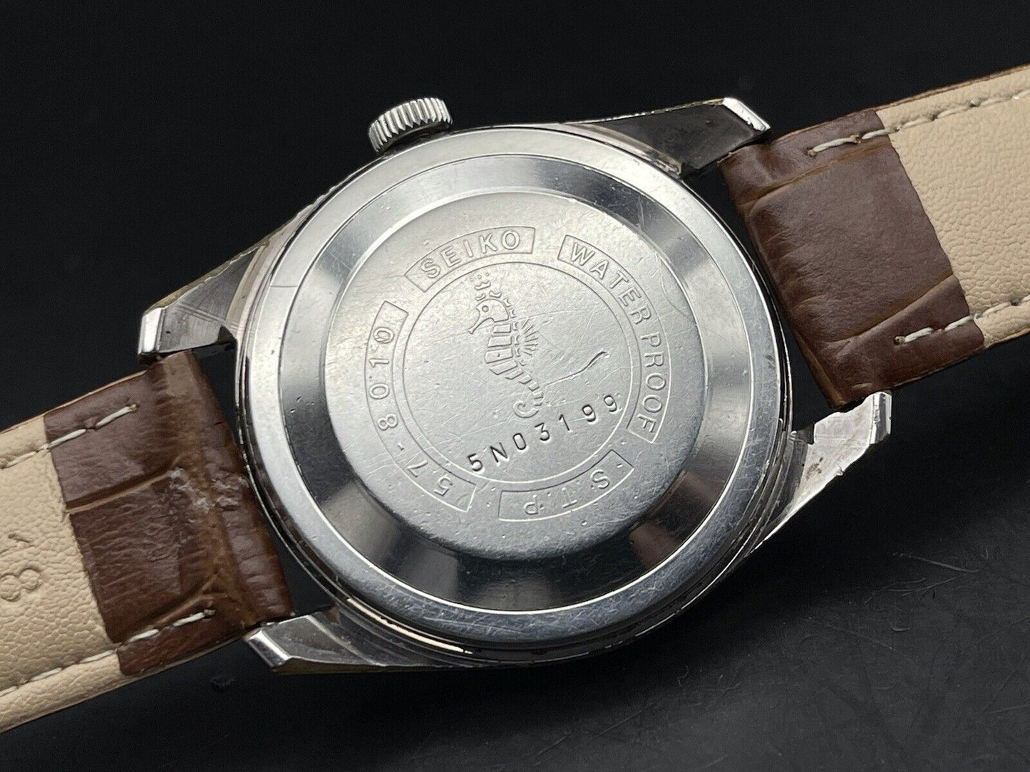 Vintage Seiko Crown 57-8010 21J Automatic Gents Watch, Japan Made - Grab A Watch Co