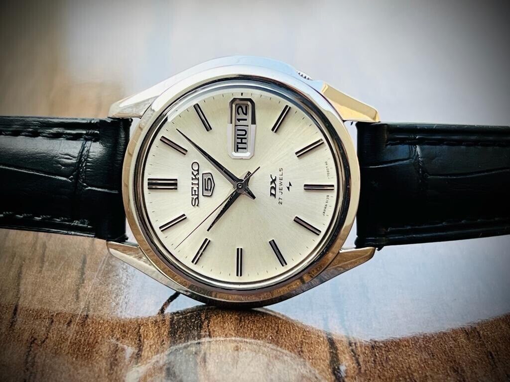 Vintage Seiko DX Automatic 37mm 27 Jewels Gents Watch, Japan made 5139-7020 - Grab A Watch Co