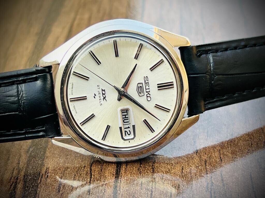 Vintage Seiko DX Automatic 37mm 27 Jewels Gents Watch, Japan made 5139-7020 - Grab A Watch Co