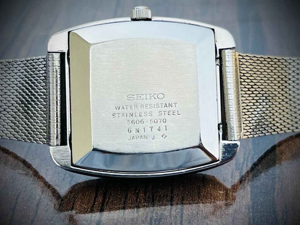 Vintage Seiko LM 23 Jewels Brown Dial Automatic 5606-5070 Mens Watch, 36mm - Grab A Watch Co