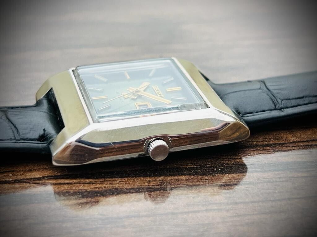 Vintage Seiko LM 23 Jewels Green Dial 5606-5160 Automatic Mens Watch, 35mm - Grab A Watch Co