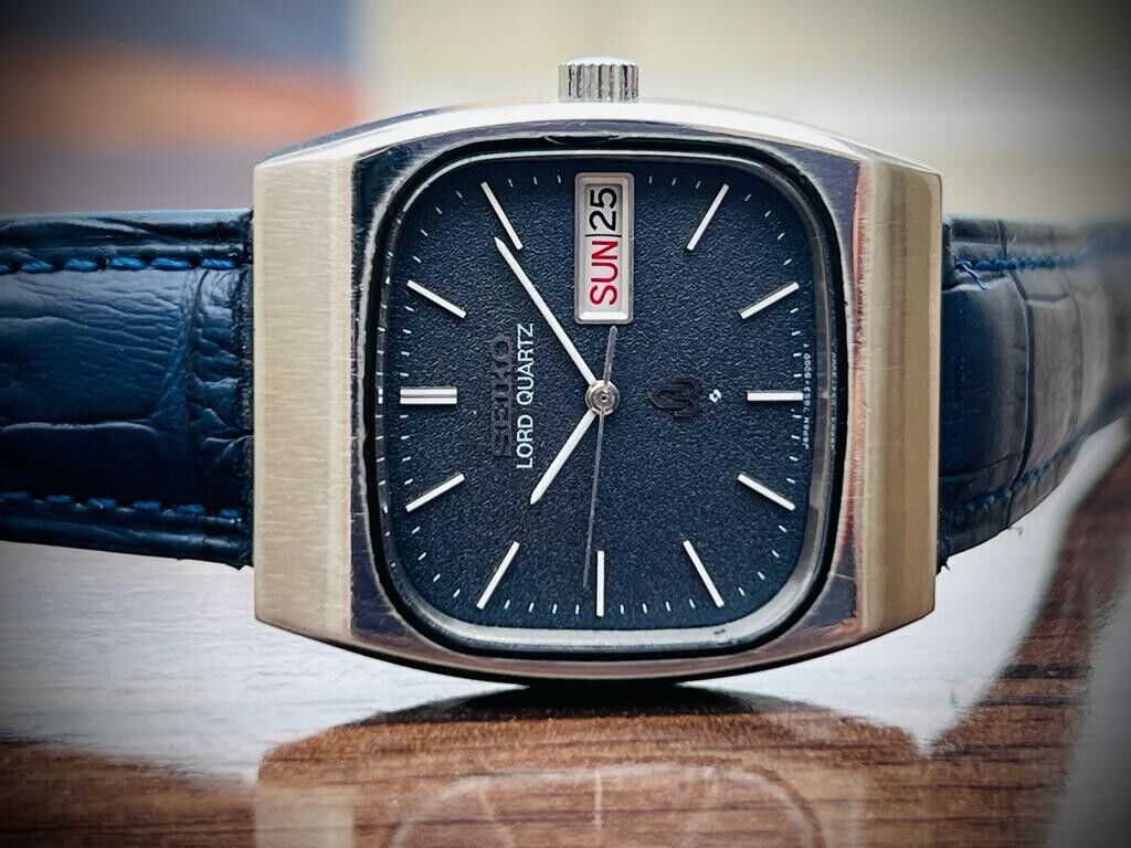 Vintage Seiko Lord Quartz 7853-5000 Mens Watch 32mm, Perfect - Grab A Watch Co