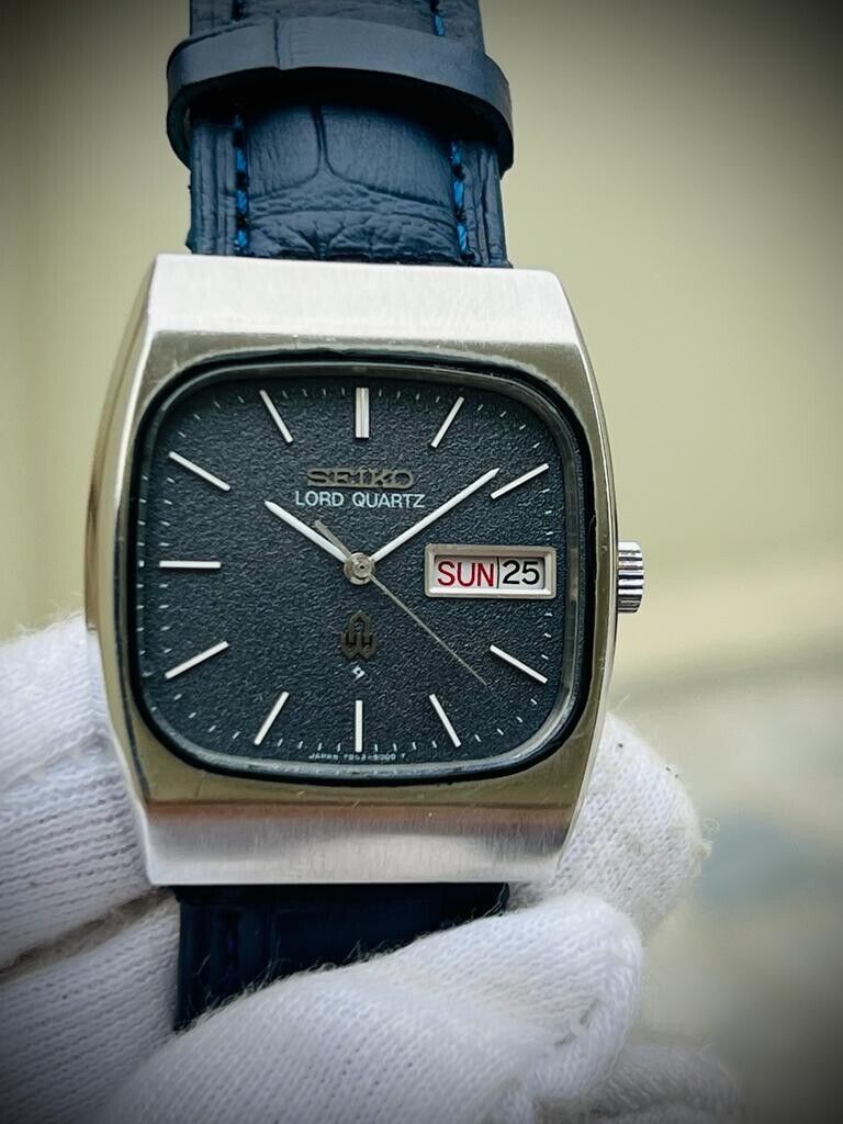 Vintage Seiko Lord Quartz 7853-5000 Mens Watch 32mm, Perfect - Grab A Watch Co