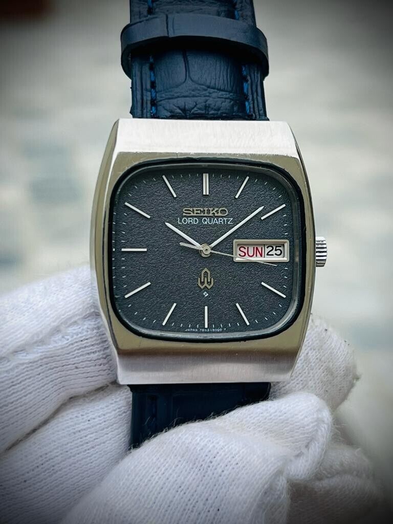 Vintage Seiko Lord Quartz 7853-5000 Mens Watch 32mm, Perfect - Grab A Watch Co