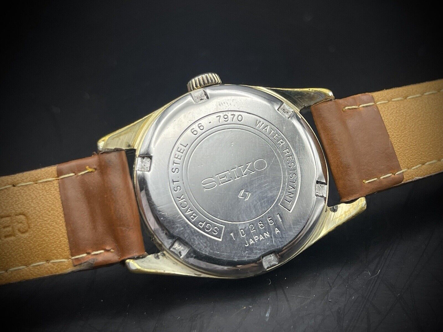 Vintage Seiko Manual Wind 30mm 66-7970 Unisex Watch, Japan Made - Grab A Watch Co