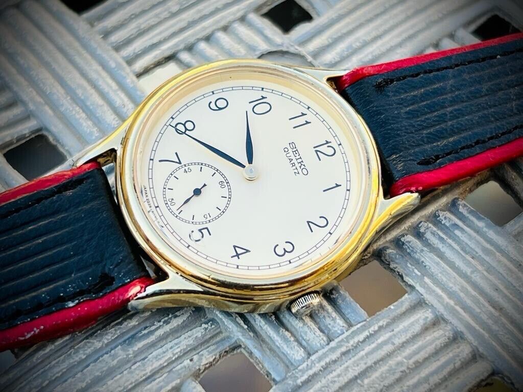 Vintage Seiko Quartz Site Second 32mm Mens Watch, Made in Japan - Grab A Watch Co