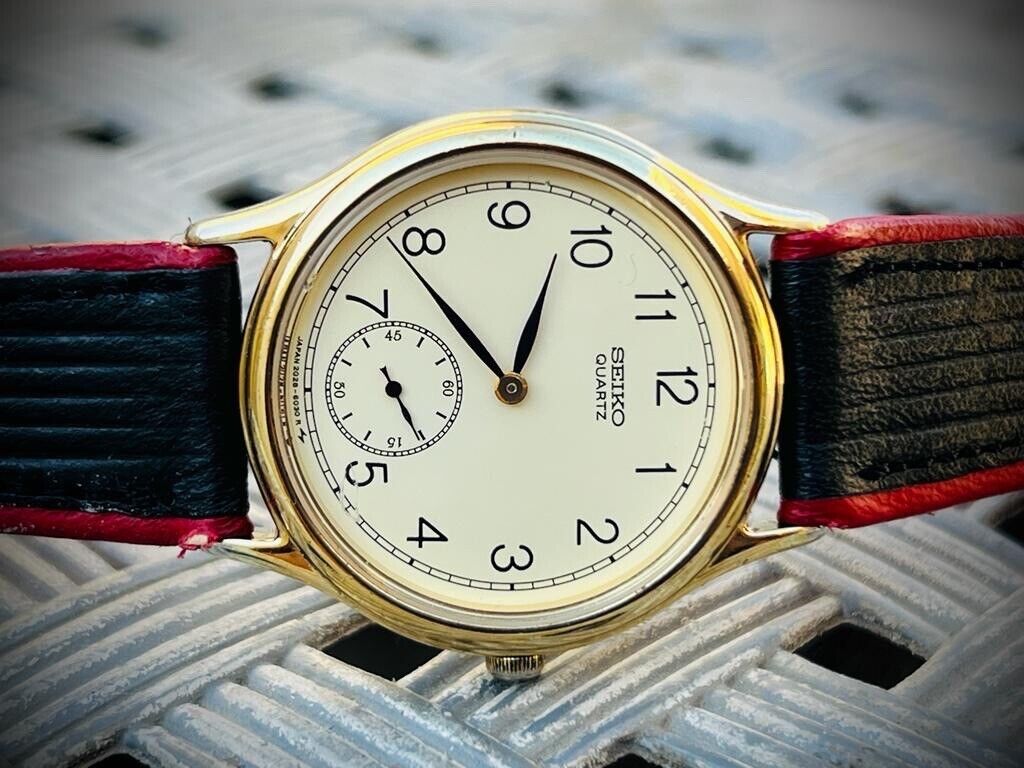 Vintage Seiko Quartz Site Second 32mm Mens Watch, Made in Japan - Grab A Watch Co