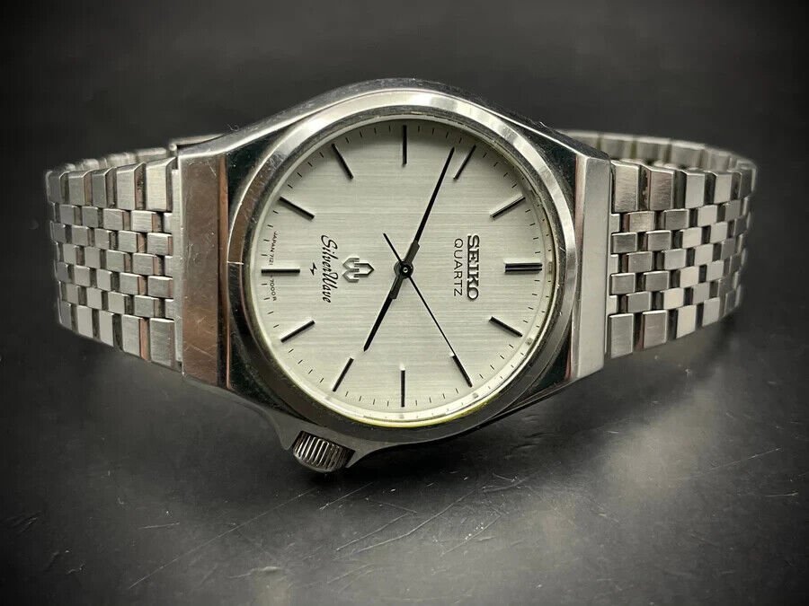 Vintage Seiko SilverWave Quartz Gents Watch, Japan made - Grab A Watch Co