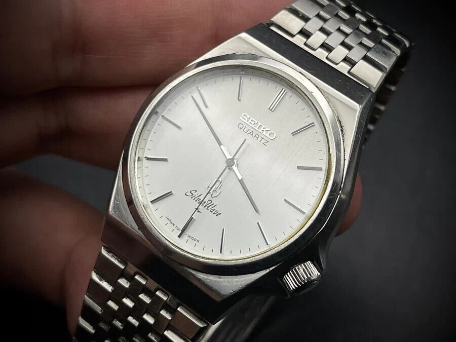 Vintage Seiko SilverWave Quartz Gents Watch, Japan made - Grab A Watch Co