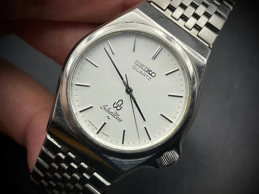 Vintage Seiko SilverWave Quartz Gents Watch, Japan made - Grab A Watch Co