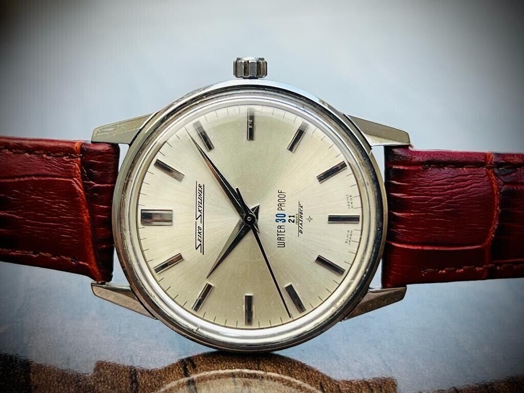 Vintage Seiko Skyliner 30 Manual Wind 37mm Gents Watch, Japan Made - Grab A Watch Co
