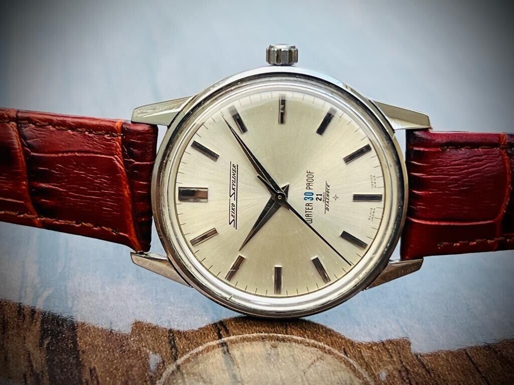Vintage Seiko Skyliner 30 Manual Wind 37mm Gents Watch, Japan Made - Grab A Watch Co