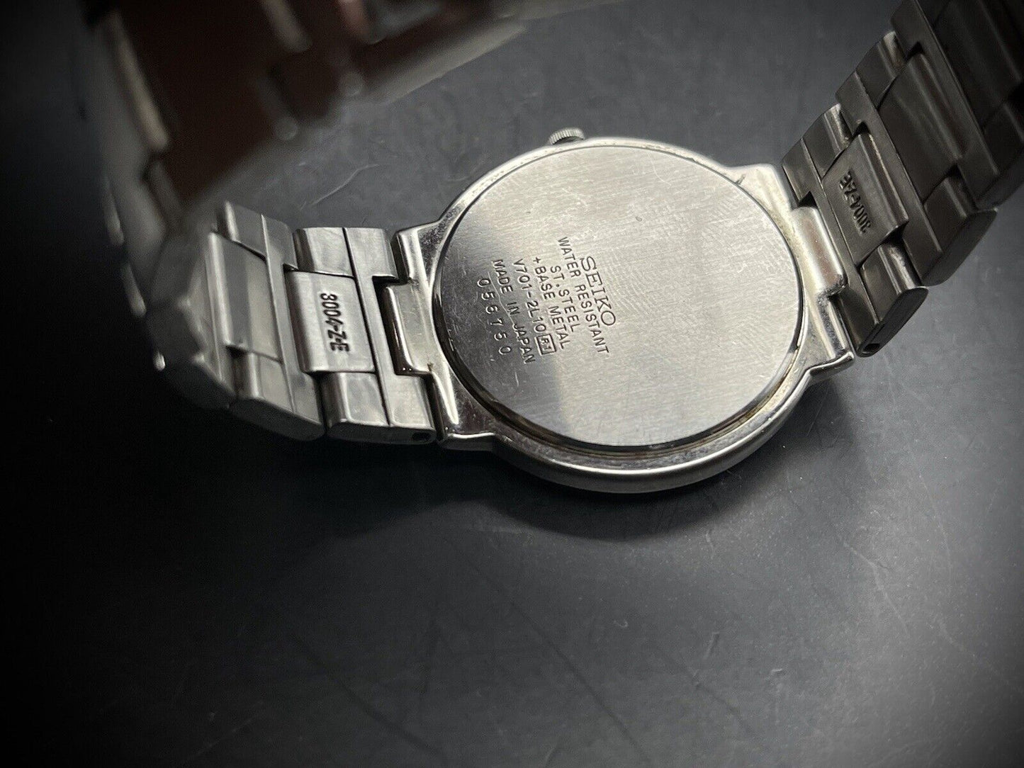 Vintage Seiko Spider Web Dial Rare Quartz Slim 34mm Gents Watch, Japan Made - Grab A Watch Co
