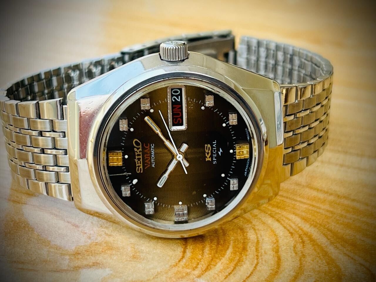Vintage Seiko Vanac King Seiko KS Automatic 1972 NOS Mens Watch 5256-6000 - Grab A Watch Co