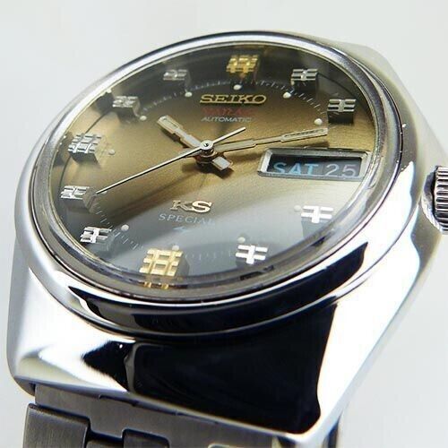 Vintage Seiko Vanac King Seiko KS Automatic 1972 NOS Mens Watch 5256-6000 - Grab A Watch Co