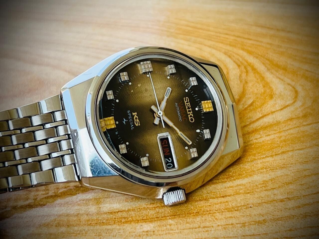 Vintage Seiko Vanac King Seiko KS Automatic 1972 NOS Mens Watch 5256-6000 - Grab A Watch Co