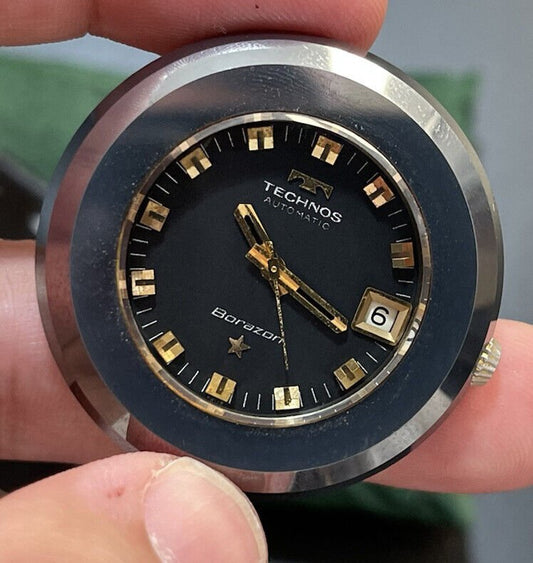 Vintage Technos Borazon D77411 Diastar , 38mm Automatic Gents Watch, Swiss Made - Grab A Watch Co