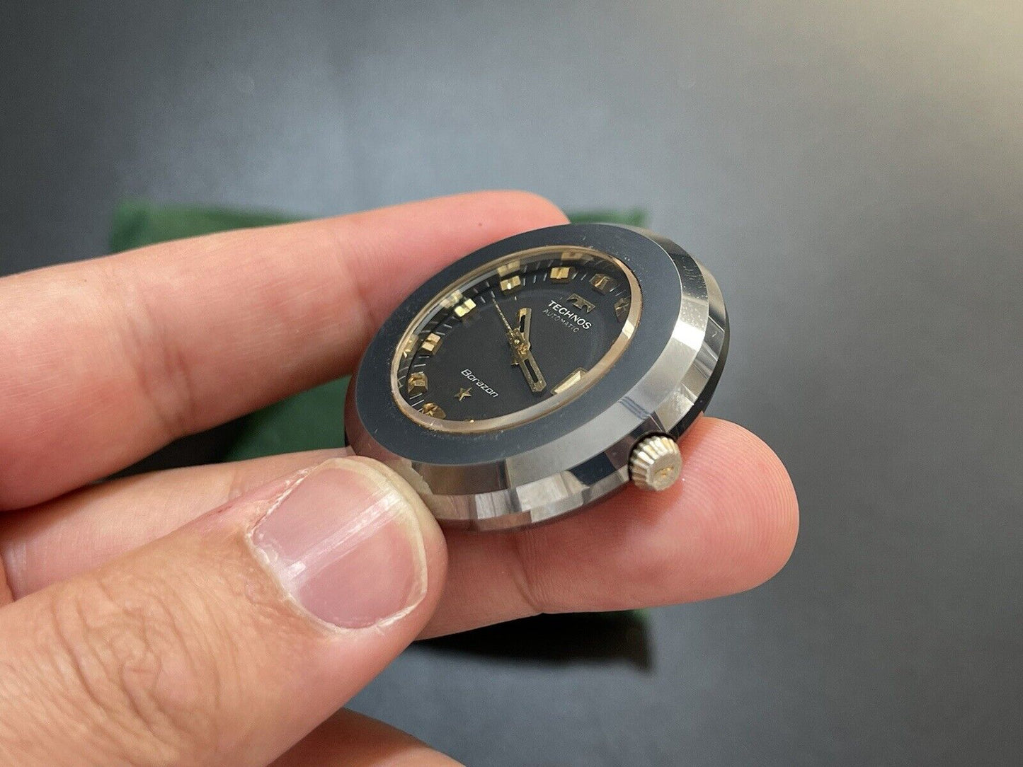 Vintage Technos Borazon D77411 Diastar , 38mm Automatic Gents Watch, Swiss Made - Grab A Watch Co