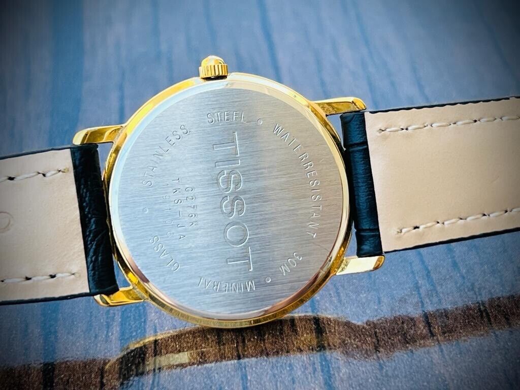 Vintage Tissot 30m Arabic Gifted Dial Quartz Slim Mens Watch, Perfect 32mm - Grab A Watch Co