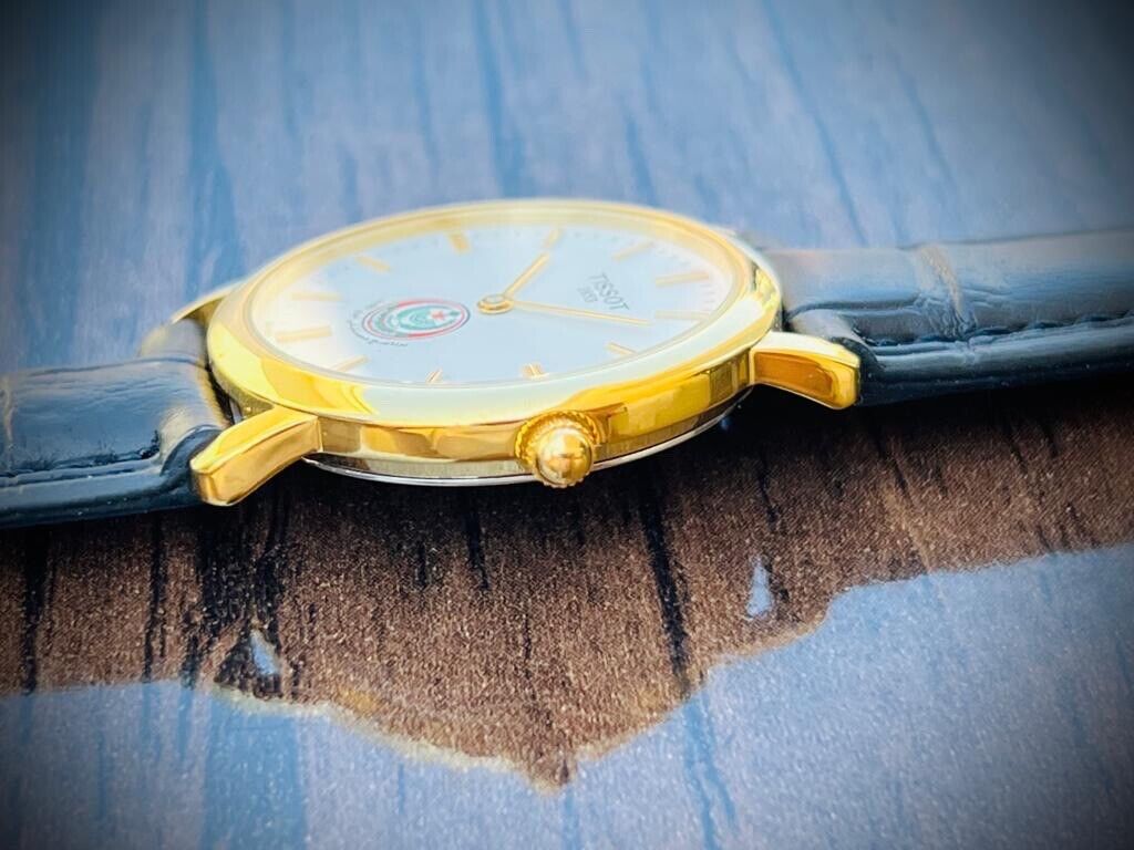Vintage Tissot 30m Arabic Gifted Dial Quartz Slim Mens Watch, Perfect 32mm - Grab A Watch Co
