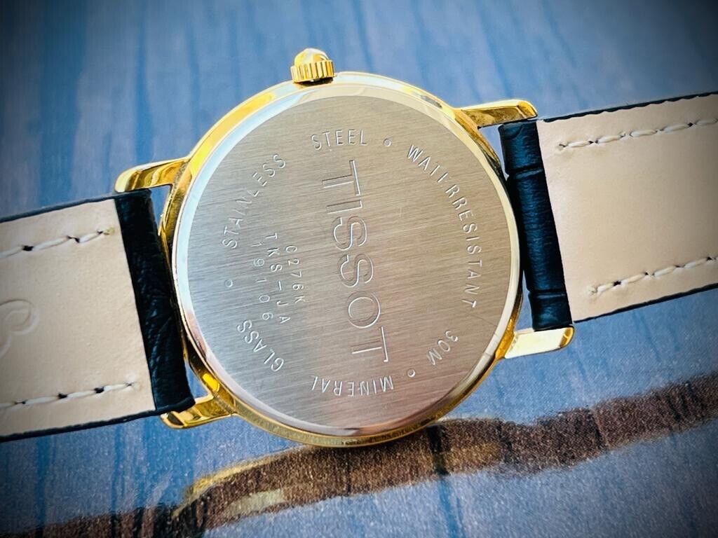 Vintage Tissot 30m Arabic Gifted Dial Quartz Slim Mens Watch, Perfect 32mm - Grab A Watch Co