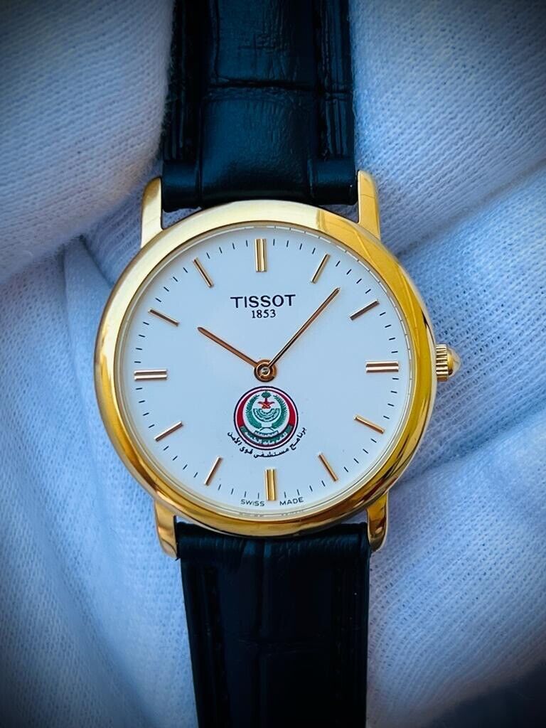 Vintage Tissot 30m Arabic Gifted Dial Quartz Slim Mens Watch, Perfect 32mm - Grab A Watch Co