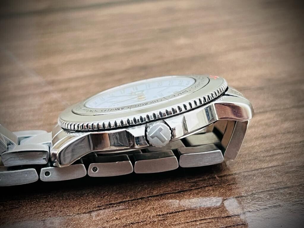 Vintage Tissot Navigator N250 World Timer Men's Watch Quartz 42mm Swiss, Perfect - Grab A Watch Co