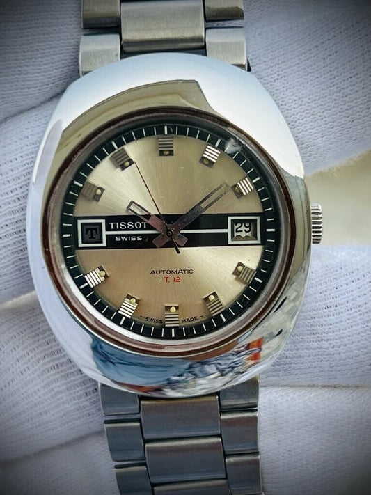 Vintage Tissot T12 Automatic 38mm Mens Watch, Swiss Made - Grab A Watch Co