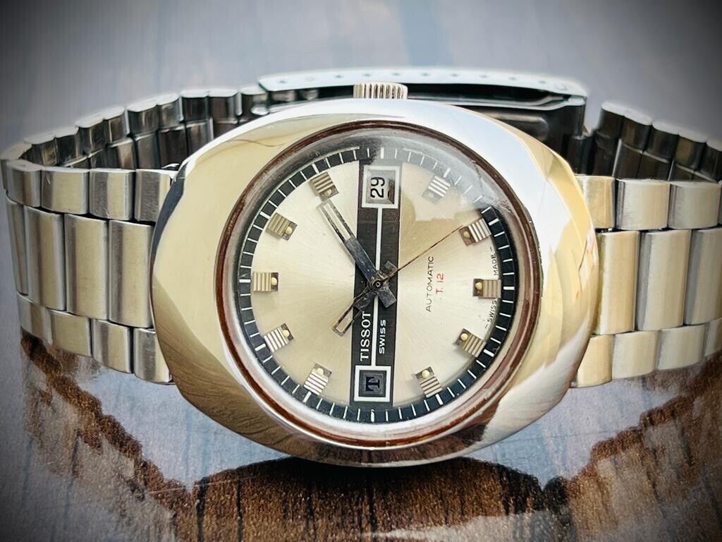 Vintage Tissot T12 Automatic 38mm Mens Watch, Swiss Made - Grab A Watch Co