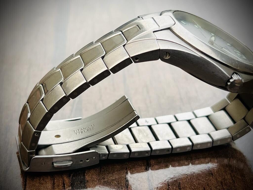 Vintage Tissot Titanium 100m Quartz Gents Watch T760, Perfect 41mm Swiss Made - Grab A Watch Co