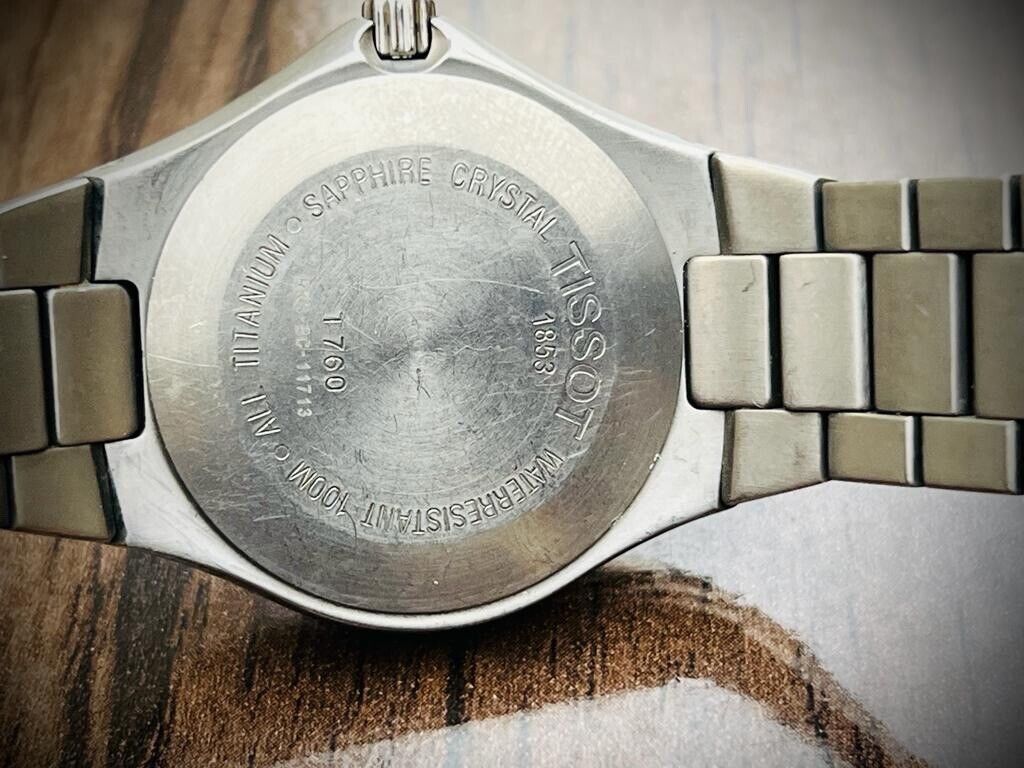 Vintage Tissot Titanium 100m Quartz Gents Watch T760, Perfect 41mm Swiss Made - Grab A Watch Co