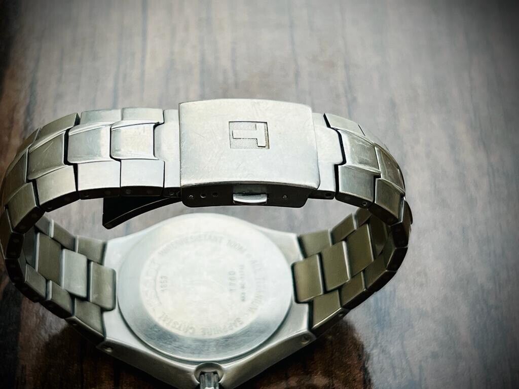 Vintage Tissot Titanium 100m Quartz Gents Watch T760, Perfect 41mm Swiss Made - Grab A Watch Co