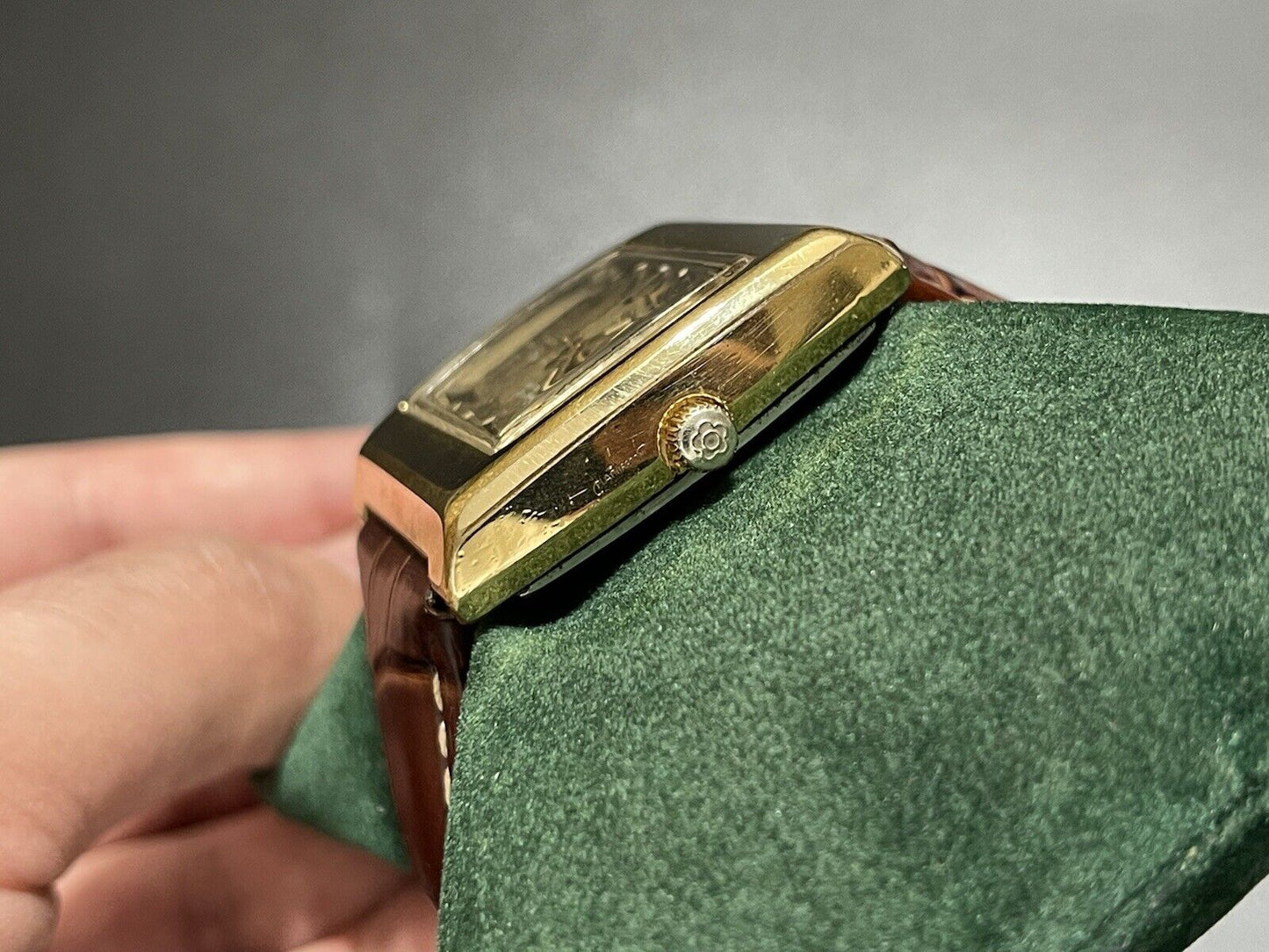 Vintage Titoni Space Star Unique Dial 37mm Rotomatic TV Shape Gents Watch, Swiss - Grab A Watch Co