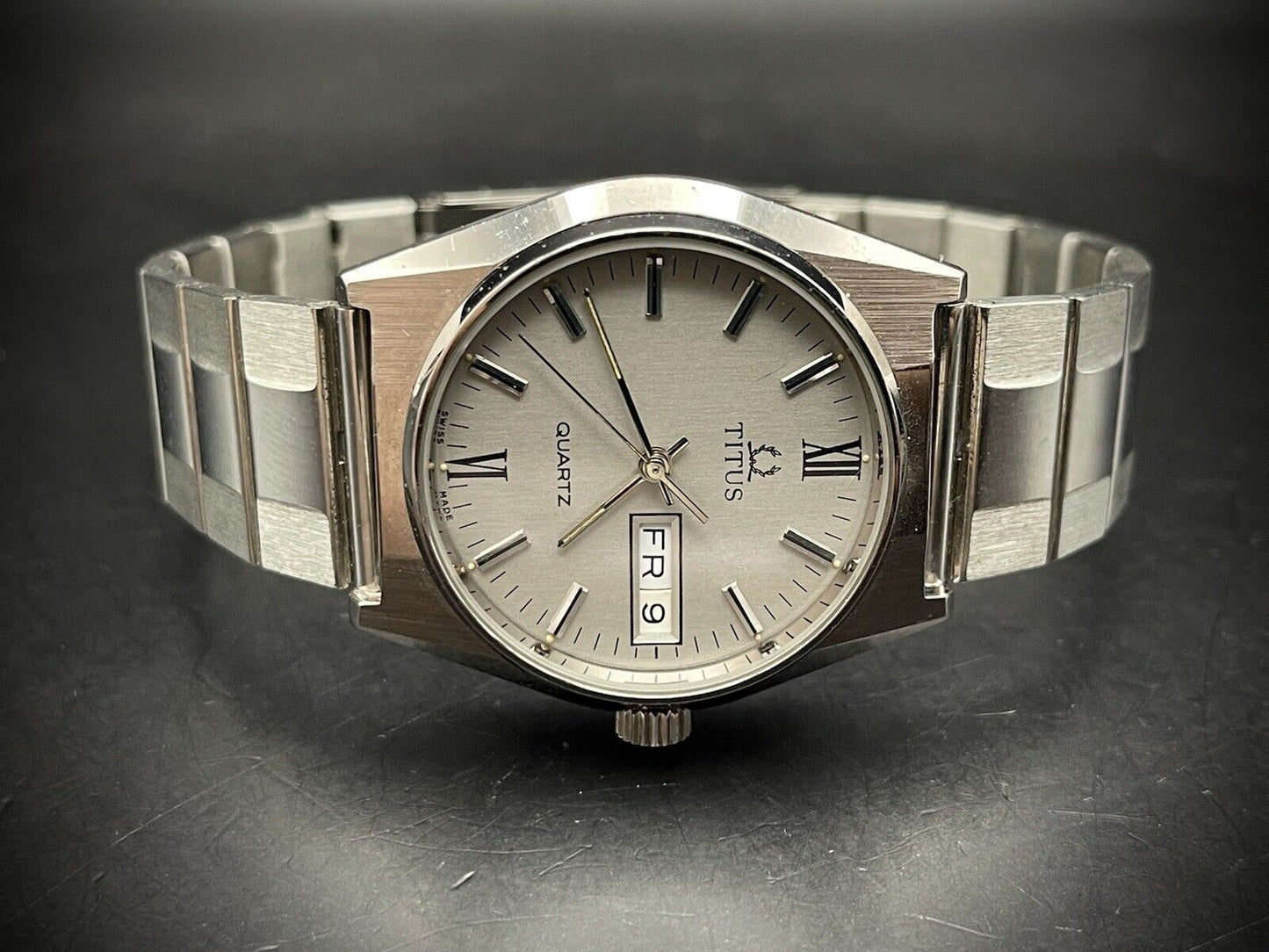 Vintage Titus Quartz Gents Watch, Gift Watch, Genuine, Swiss Made - Grab A Watch Co