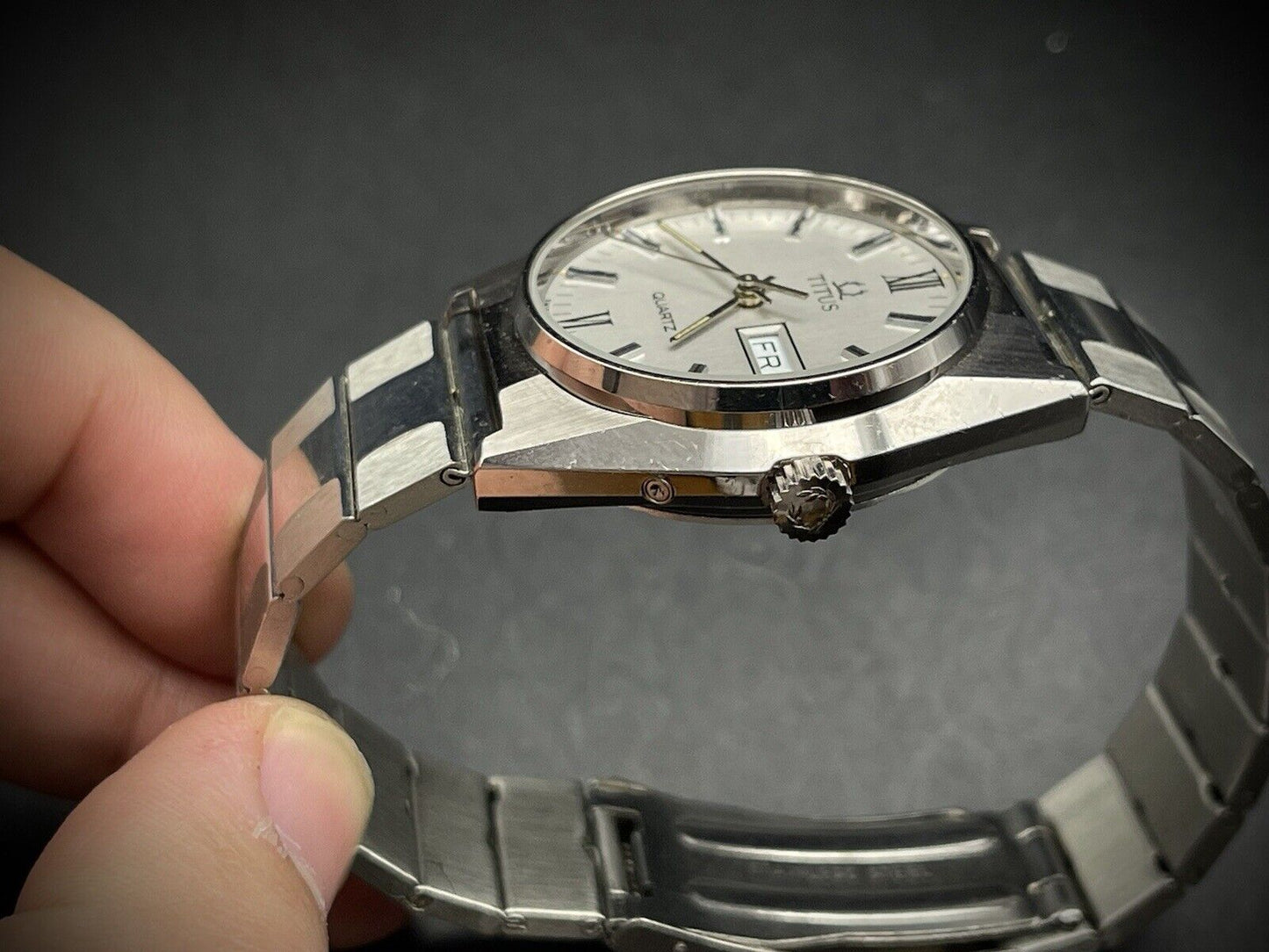 Vintage Titus Quartz Gents Watch, Gift Watch, Genuine, Swiss Made - Grab A Watch Co