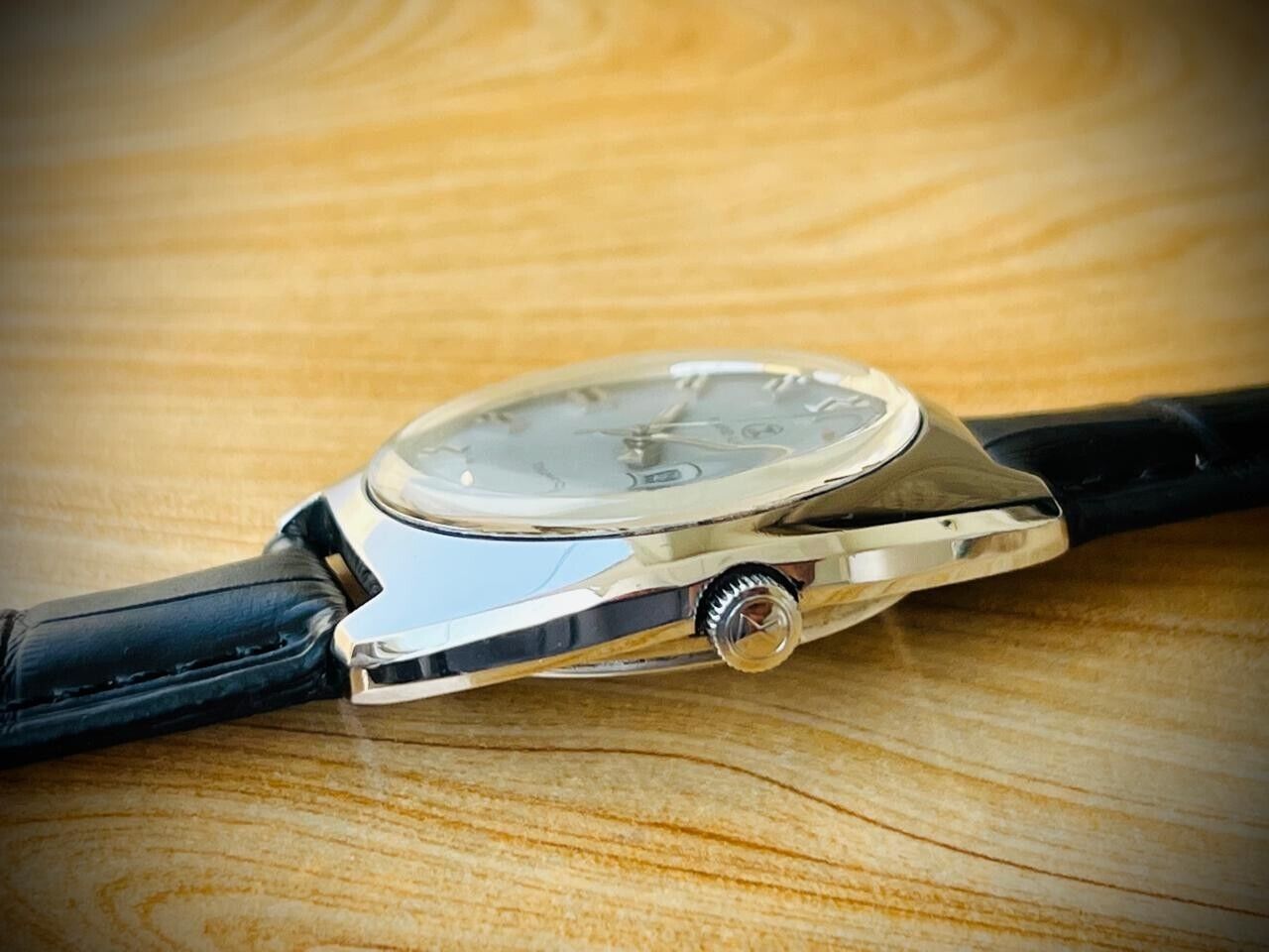 Vintage Watch Favre Leuba Duomatic Grey Dial 38mm Mens Watch, Swiss - Grab A Watch Co