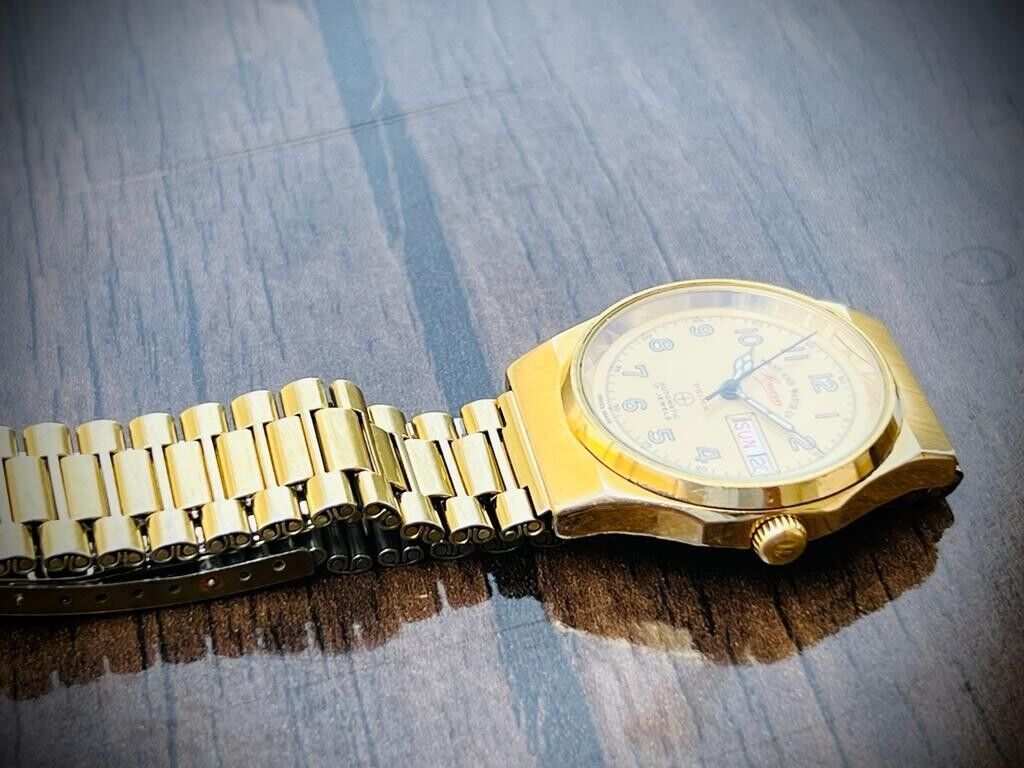 Vintage West End All Gold 35mm Automatic Gents Watch Swiss Made, Rare Model - Grab A Watch Co