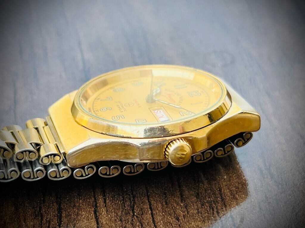 Vintage West End All Gold 35mm Automatic Gents Watch Swiss Made, Rare Model - Grab A Watch Co